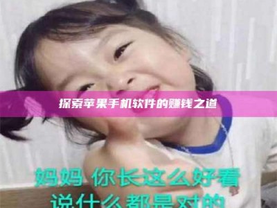 桐城探索苹果手机软件的赚钱之道